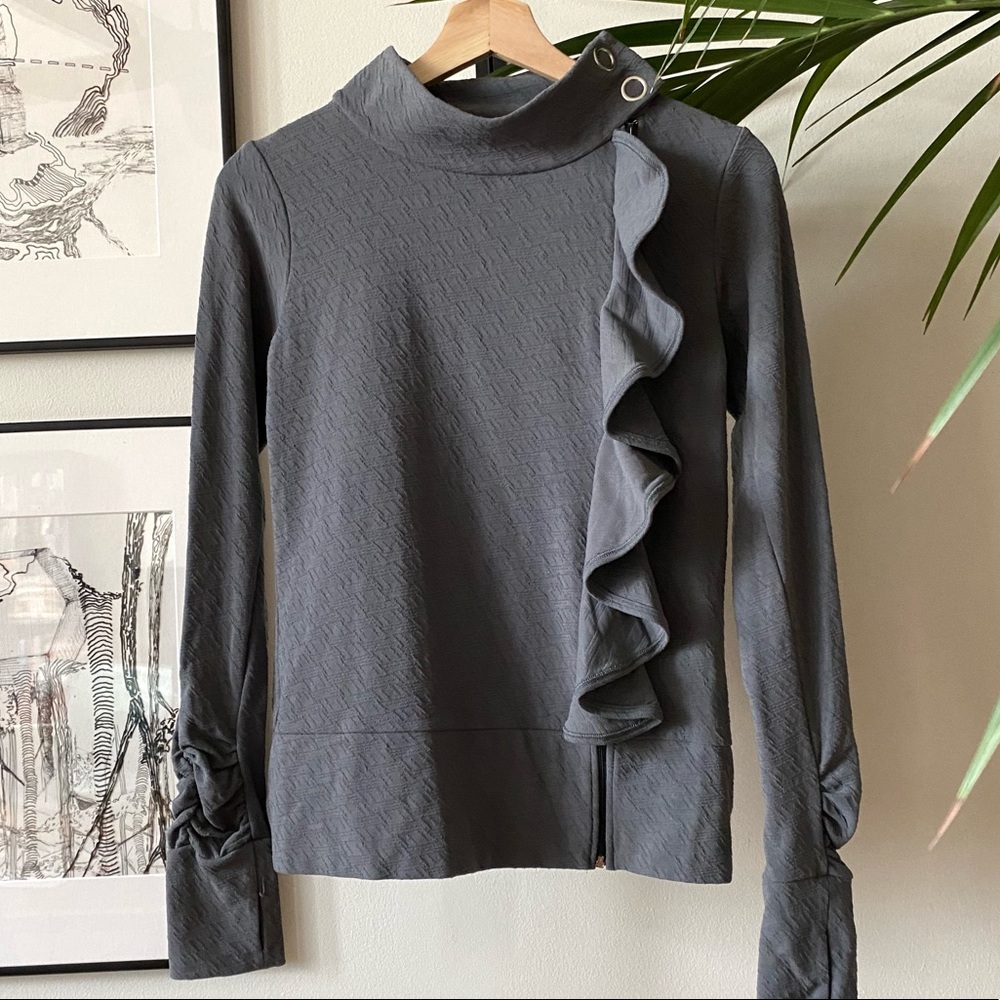 Anthropologie Pure + Good Ruffle Jacket